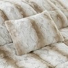 Lyngins 4-Piece Faux Fur Full/Queen Comforter Set, Ultra-Soft Bedding Set with Shams & Decorative Pillow, Oeko-Tex Certified Quilt Bedding Set - 4 of 4