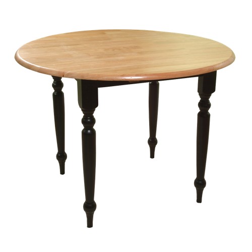 Double Drop Leaf Table Wood/Black/Natural - TMS