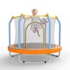 ORRD 55-inch Trampoline for Kids Indoor & Outdoor Small Toddler Trampoline with Basketball Hoop - 4 of 4