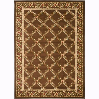 Brown Safavid Style Hand-knotted Synthetic Area Rug 12' x 15'