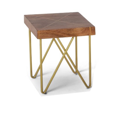 target wood end table