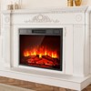 VEVOR Electric Fireplace Insert, 23 in Recessed and Wall Mounted with Adjustable 3 Flame Brightness Levels & 24h Timer & Remote Control, 5000BTU Black - 2 of 4