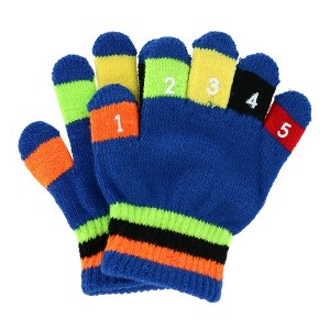 Grand Sierra Toddler 2-4T Knit Stretch Counting Gloves - 1 of 4