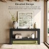 Lantine 63-Inch Wood Entryway Table, Long Farmhouse Console Table for Living Room, Hallway, Entry, Foyer,Sofa Behind Couch with 2-Tier Shelves - 3 of 4
