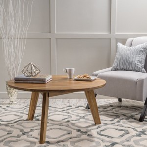 GDFStudio Winston Mid Century Modern Acacia Wood Coffee Wood Table - 1 of 4