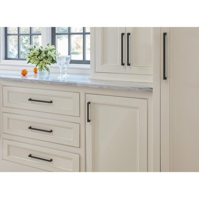 Matte Black 7-Inch Modern Cabinet Pull with Mounting Hardware