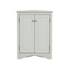 Dolonm Triangle Bathroom Storage Cabinet with Adjustle Shelves, Freestanding Corner Floor Cabinet for Kitchen, Bathroom, Living Room - 2 of 4