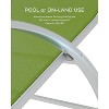 WhizMaz Outdoor Chaise Lounge Set of 3 - Pool & Beach Recliner Chairs with Side Table for Deck, Balcony, Lawn, Patio - 3 of 4
