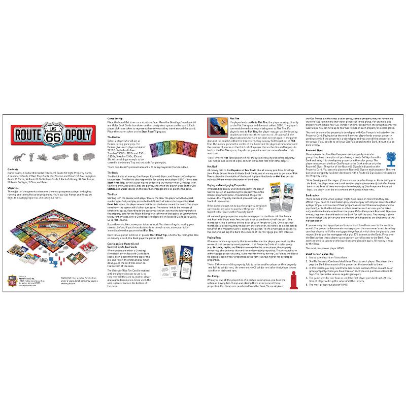 MasterPieces Opoly Family Board Games - Route 66 Opoly, 5 of 7