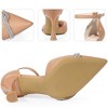 BLISSFUL STEP Women's Pointy Toe Ankle Strap Rhinestone Stiletto Heel Pumps - 3 of 3