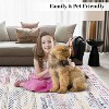 Rug Machine Washable,  Rug Non Slip Small Bedroom, Rug Low Pile Throw Rug, for Dining Room Living Room, Geometric Area Rug Entryway Rug - 4 of 4