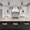 LNC Philodendron 3-Lights 17.5" Modern Luxury Cluster Integrated LED Chandelier, Gunmetal Black - 4 of 4