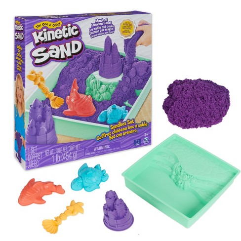 Spin Master - Kinetic Sand, Beach Day Fun Playset with Castle Molds, T