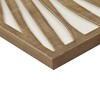 Chery Life 2-piece Wood Panel Wall Decor Set with palm leaf design in a natural wood tone - 4 of 4