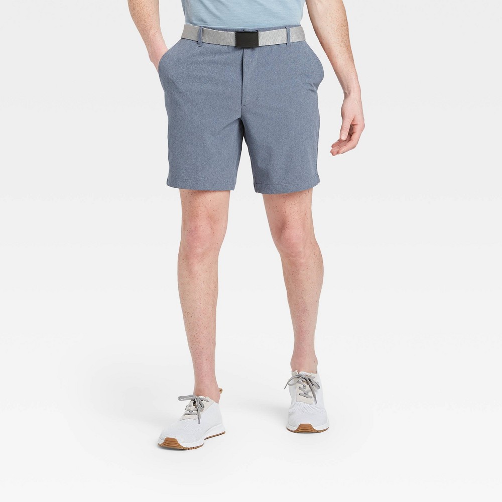 Men's Big & Tall Heather Golf Shorts - All in Motion Navy 44, Men's, Blue was $30.0 now $20.0 (33.0% off)