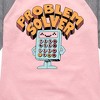 Girls' - Instant Message - Problem Solver Shirt Tail Raglan Graphic T-shirt - 2 of 4