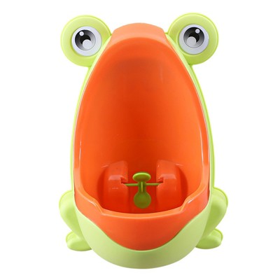 Soscooter Cute Baby Products Plastic Frog Standing Urinal For Pee Trainer Plastic Kids Training Potty Detachable Baby Urinal