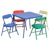Flash Furniture Kids Colorful 5 Piece Folding Table and Chair Set - 2 of 4
