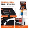 VEVOR Foldable Basketball Arcade Game, 2 Player Indoor Basketball Game, Home Dual Shot Sport with 4 Balls, 8 Game Modes, (Black & White) - 4 of 4