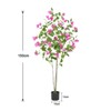 Nasitip Artificial Bougainvillea Tree, Simulation Flower with Real Touch Leaves Pre-Potted Fake Blooming Tree Plant - 3 of 4