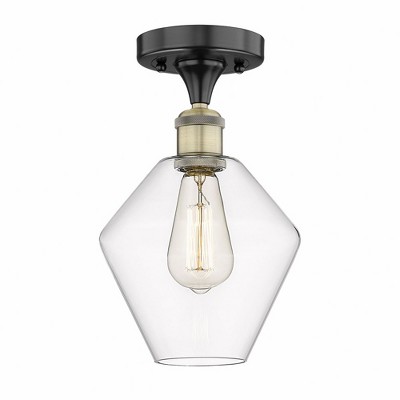 Cindyrella - 1 Light Semi-Flush Mount In Nautiical Style-11.25 Inches Tall and 8 Inches Wide