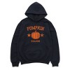 Pumpkin Season Star Distressed - Womens Hoodie - 2 of 2