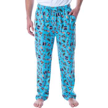Space Jam A New Legacy Adult Men's Allover Character Loungewear Pajama Pants Blue
