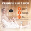 VEVOR 12KW Steam Shower Generator, Segmented Heating & Temperature Customization & 24h Timer Steam Kit, Automatic Drainage Home Steam Shower, Black - 4 of 4