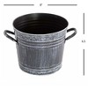 Gardener's Select Farmhouse Collection Metal Planter, Antique Black, 8in - 2 of 2