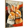 Amanti Art Sleepy Bunny Abstract by Justyna Jaszke Framed Canvas Wall Art - 2 of 4