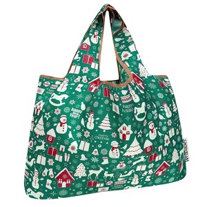 Wrapables Large Foldable Tote Nylon Reusable Grocery Bags - 1 of 4
