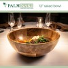 Palm Naki Premium Acacia Wood Salad Bowl and Servers Set - 3 Piece, Elegant Design - 3 of 4