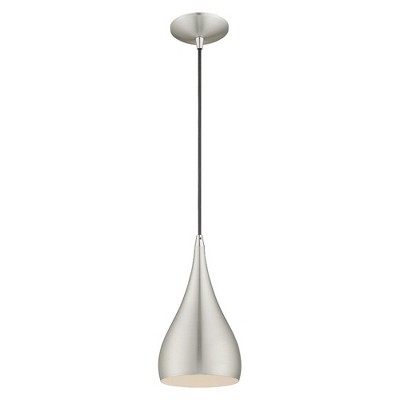 Elegant Mini Spades Pendant Light in Brushed Aluminum