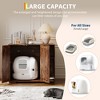 Acekool Litter Robot 4 Enclosure Cabinet, Cat Litter Robot Furniture with Dog Proof Shelf & Power Outlet for Living Room - 2 of 4