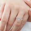 Pompeii3 1/3ct Round Diamond Solitaire Engagement Ring 14K White Gold Size 6 - Size 6 - 4 of 4