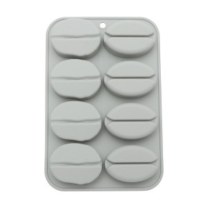 Unique Bargains Candy Moulds 8-Cavity Coffee Bean Candy Mould Hand Wash 6.89"x4.57"x0.83" 1 Pc - 1 of 4