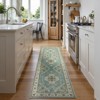 Lahome Medallion Floral Hallway Area Rug–Soft Low Pile Washable Non-Slip Carpet for Kitchen,Bedroom, Living Room,or Dining Room - 3 of 4