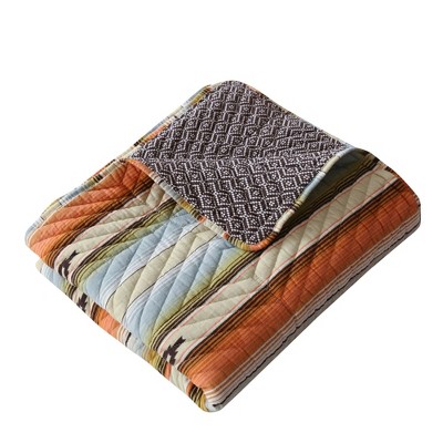 Painted Desert Multicolor Quilted Reversible Throw Blanket