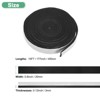 Unique Bargains High Temp Self Stick Heat Resistant BBQ Gasket Tape Grill Gasket Black White 1 PC 0.8" x 0.12", 15FT - 3 of 4