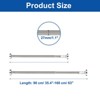 Unique Bargains Carbon Steel Adjustable No Drilling Expandable Shower Curtain Rod - 2 of 4
