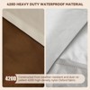 Topteng Waterproof Outdoor Patio Round Table Cover - Beige - 4 of 4
