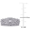 EVERLY JEWELRY | Sterling Silver 1/3 CT TW Diamond Vintage Bridal Set - 4 of 4