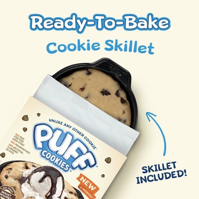Puff Cookies Chocolate Chip Cookie Dough Ready to Bake Skillet - 7.5oz