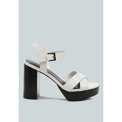 Chypre High Heeled Block Sandal
