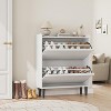Acekool Flip Drawer Shoe Cabinet with Adjustable Shelves, Hidden Shoe Organizer for Entryway - 4 of 4