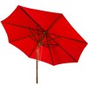 Cannes 9Ft Wooden Umbrella - PAT8009 - Safavieh - 4 of 4