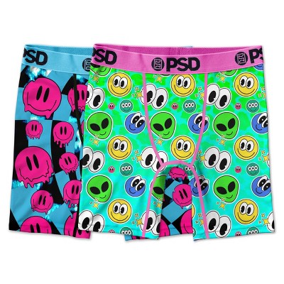 PSD Boys' 2pk Smiley Alien Boxer Briefs