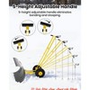 29/36-Inch Wide Snow Shovel w/ Wheels, Heavy Duty Metal Snow Pusher Shovel w/5-Position Angled Blade & Adjustable Handle - 3 of 4