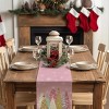 Racxily Christmas Table Runner , Xmas Trees Snowflakes Holiday Decorative Farmhouse Table Decoration for home - 2 of 4