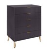 Manhattan Comfort Dumbo 3pc 5 Drawer Dresser, 10 Drawer Dresser and Nightstand Set - 4 of 4